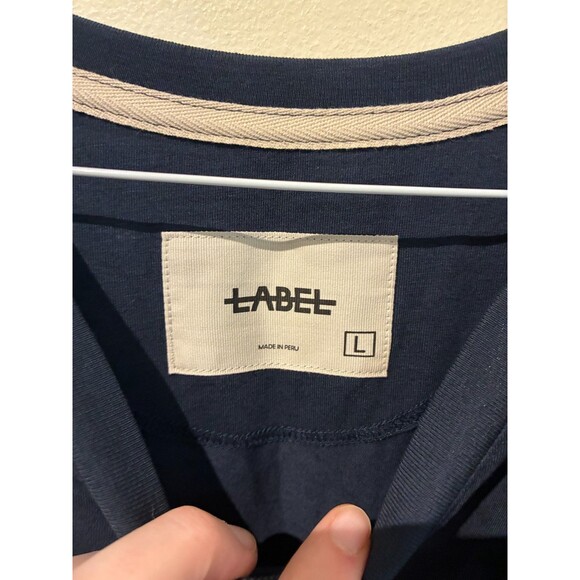 NWT LABEL Men's Navy Go-To Vee Tee - Men's L - Picture 5 of 6